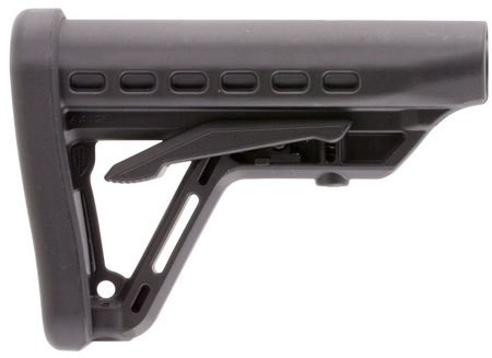 [708279013249] Archangel AA125 Low-Profile  Black Synthetic, 6 Position, Fits AR-Platform with Commercial Tube