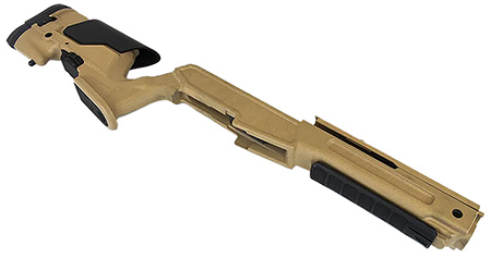 [708279012655] Archangel AAMINIDT Precision Stock  Desert Tan Synthetic Fixed with Adjustable Cheek Riser for Ruger Mini-14, Mini Thirty