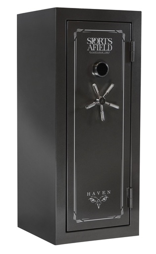 [813204024914] Sports Afield SECSA5925HXS Haven  Electronic Keypad/Key Entry Dark Gray Metallic Steel Holds 24 + 4 59" H x 25" W x 24" D Fireproof- Yes