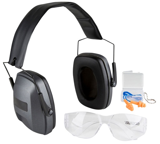 [814420021251] Safariland 1348650 Impulse Range Kit Ultra-Compact Earmuffs, Foam Impulse Hearing Protection, HD Flex Protective Eyewear