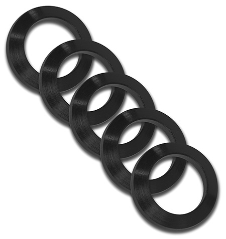 [811071013468] GrovTec US Inc GTHM320 Crush Washer  308 Cal Black Nitride Steel 5/8"-24 tpi Rifle 5 Per Pack