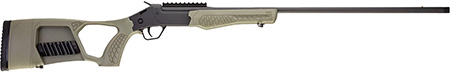 [754908234905] Rossi SSPTKY Tuffy Turkey 410 Gauge 1rd 3" 26" Alloy Steel Barrel  &  Receiver w/Matte Black Finish, Synthetic OD Green Fixed Thumbhole Stock w/Shell Holder  (Youth)