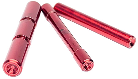 [037182204537] Cross Armory CRGPSRD 3 Pin Set Dimpled Compatible w/Glock Gen1-3 Red Steel