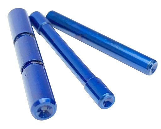 [791109634837] Cross Armory CRGPSBL 3 Pin Set Dimpled Compatible w/Glock Gen1-3 Blue Steel