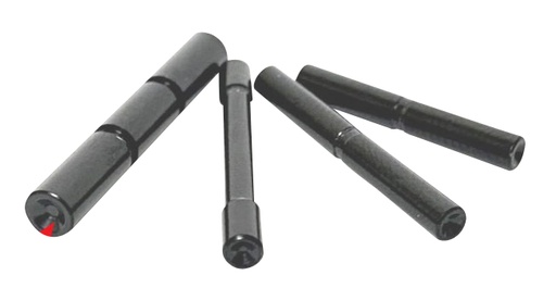 [726798348611] Cross Armory CRG4PSBK 4 Pin Set Dimpled Compatible w/Glock Gen4 4140 Steel Pistol