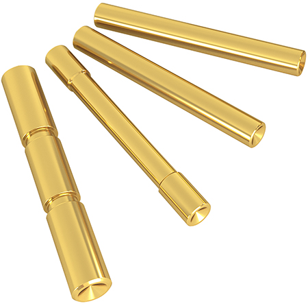 [726798348604] Cross Armory CRG4PSGD 4 Pin Set Dimpled Compatible w/Glock Gen4 Gold 4140 Steel Pistol
