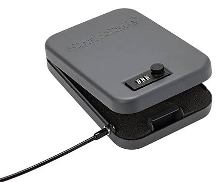 [851529004327] SnapSafe 75230 Lock Box  Large Combination/Key Entry Black Steel 9.50" L x 6.50" W x 1.75" D