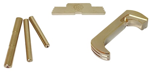 [726798348499] Cross Armory CRG5OKSV 3 Piece Kit  Extended Compatible w/Glock 17/19/26/34 Gen5 Silver Anodized Steel/Aluminum
