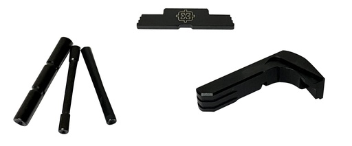 [726798348482] Cross Armory CRG5OKBK 3 Piece Kit  Extended Compatible w/ Glock 17/19/26/34 Gen5 Black Steel/Aluminum