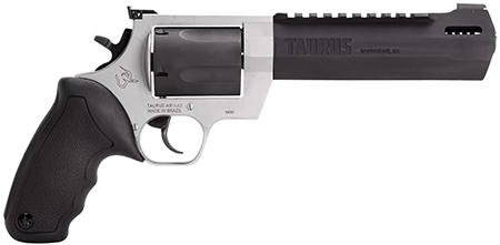 [725327620631] Taurus 2460065RH Raging Hunter  460 S&W Mag 5rd 6.75" Matte Black Oxide Barrel  &  Cylinder Matte Stainless Steel Frame Black Rubber  with Integrated Cushion Insert Grip