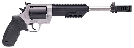 [725327619086] Taurus 2460105RH Raging Hunter  460 S&W Mag 5rd 10.50" Matte Black Oxide Barrel  &  Cylinder Matte Stainless Steel Frame Black Rubber with Integrated Cushion Insert Grip
