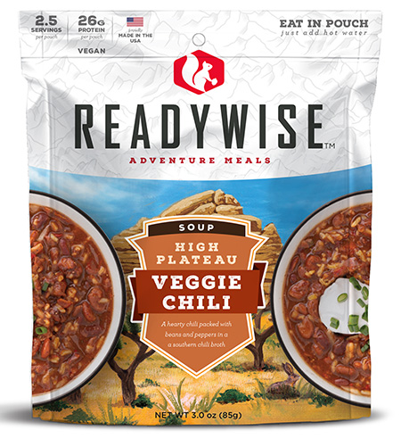 [851238005438] ReadyWise RW05001 Chili Mac w/Beef  2.5 Servings In A Resealable Pouch, 6 Per Case