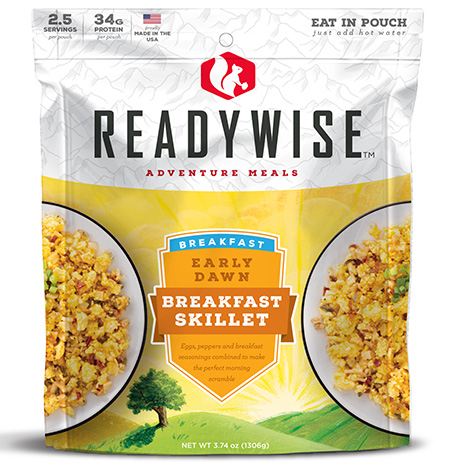 [855491007369] ReadyWise RW05012 Outdoor Food Kit Early Dawn Egg Scramble Breakfast Entree 2.5 Servings In A Resealble Pouch, 6 Per Case
