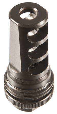 [817272011838] SilencerCo AC857 ASR Muzzle Brake Black Steel with 5/8"-24 tpi Threads for 338 Cal