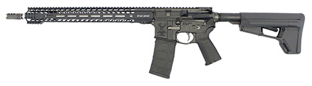 [810052407173] Stag Arms STAG15010611 Stag 15 3Gun Elite 5.56x45mm NATO 18" 30+1 Black Hard Coat Anodized Rec Black Adjustable Magpul SL-S Stock Black Magpul MOE Grip Left Hand