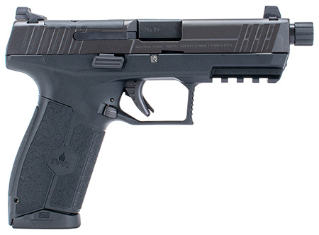 [818004021736] IWI US M9ORP17T MASADA Tactical 9mm Luger 17+1 4.60" Black Button Rifled/Threaded Steel Barrel/Black Optic Ready/Serrated Slide/Black Polymer Frame w/Picatinny Rail/Black Polymer Grips Ambidextrous