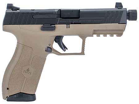 [818004021958] IWI US M9ORP17TFD MASADA  9mm Luger 4.60" TB 17+1 Flat Dark Earth Flat Dark Earth Interchangeable Backstrap Grip