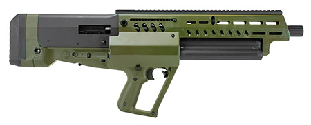 [818004020548] IWI US TS12G Tavor TS12 12 Gauge 3" 18.50" 15+1 OD Green Rec Black Fixed Bullpup Stock