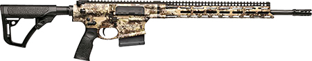 [818773021906] Daniel Defense 0215809282047 DD5 V4 Hunter 6.5 Creedmoor 18" 5+1 Kryptek Highlander Black 6 Position w/SoftTouch Overmolding Stock Black Polymer Grip Right Hand