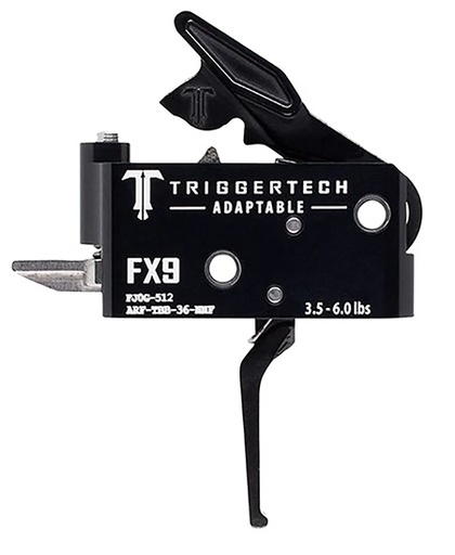 [885768003094] TriggerTech ARFTBB36NNF Adaptable  Two-Stage Flat Trigger with 3.50-6 lbs Draw Weight  &  Black PVD Finish for FN FX9