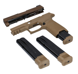 [798681631803] Sig Sauer 8900268 P320 M18 X-Change Kit 9mm Luger For Sig 320 Handgun 17 21 Capacity Coyote Tan