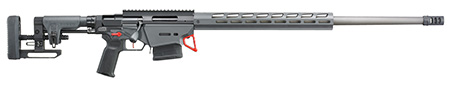 [736676180851] Ruger 18085 Precision  6mm Creedmoor 26" 10+1 Stainless Steel Gray, Left Side Folding Ruger Precision MSR Stock, Black Magpul MOE-K2+ Grip Right Hand