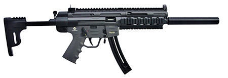 [819644027072] GSG GSGGERGGSG1622S GSG-16 Carbine Full Size 22 LR 22rd 16.25" Black Smoke Polymer Receiver Black Collapsible w/Storage Compartment Stock Right Hand