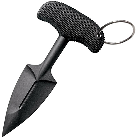 [705442005742] Cold Steel 92FPB FGX Push Blade II 2.25" Fixed Plain Black Griv-Ex Blade/Black Kray-Ex Handle