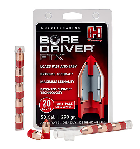 [090255677133] Hornady 67713 Bore Driver FTX 50Cal Flex Tip eXpanding 290gr 20 Per Box/10 Case