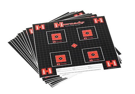 [090255299632] Hornady 9963 Lock-N-Load Target Grid Hanging Paper Black Red White 10 Pack