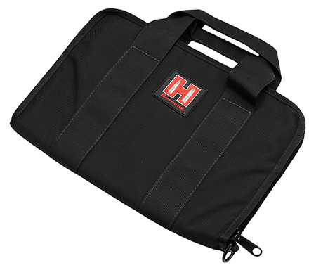 [090255991178] Hornady 99117 Pistol Case Soft Black/Red Holds 1 Handgun Cordura