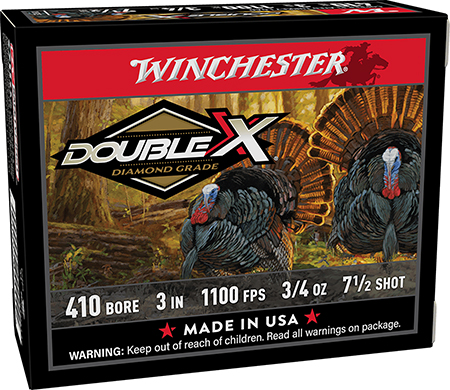 [020892026346] Winchester Ammo STH4137 Double X Diamond Grade 410Gauge 3" 3/4oz 7.5Shot 10 Per Box/10 Case for Turkey