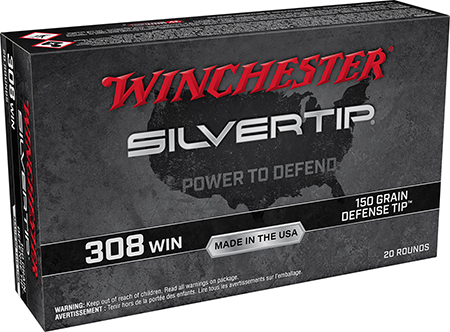 [020892229914] Winchester Ammo W308ST Silvertip  308Win 150gr Defense Tip 20 Per Box/10 Case