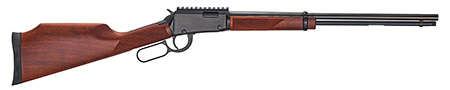 [619835001030] Henry H001ME Magnum Express  Full Size 22 WMR 11+1 19.25" Barrel, Black Metal Finish  &  Fixed Monte Carlo American Walnut Stock Right Hand