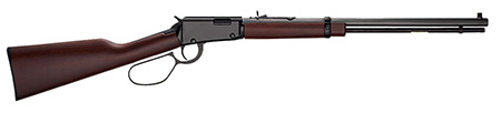 [619835011053] Henry H001TL Frontier Large Loop Full Size 22 Long/22 LR/22 Short/ 16 LR/21 Short, 20" Blued Octagon Barrel, 3/8" Grooved Black Steel Receiver, American Walnut Fixed