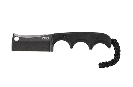 [794023238365] CRKT 2383K Minimalist Blackout 2.13" Fixed Cleaver Plain Stonewashed 5Cr15MoV SS Blade/ Black G10 Handle Includes Sheath