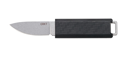 [794023242508] CRKT 2425 Scribe  1.74" Fixed Drop Point Plain Stonewashed 5Cr15MoV SS Blade/ 2.38" Black GRN Handle Includes Pocket Clip/Sheath