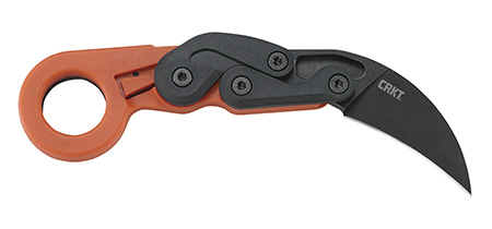 [794023404128] CRKT 4041O Provoke  2.47" Folding Plain Black Stonewashed 4116 Stainless Steel Blade/Orange Grivory Handle Includes Pocket Clip