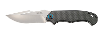 [794023792003] CRKT 7920 P.S.D.  3.63" Folding Plain Satin 4116 Stainless Steel Blade/ Black Carbon Fiber/G10 Handle Includes Pocket Clip