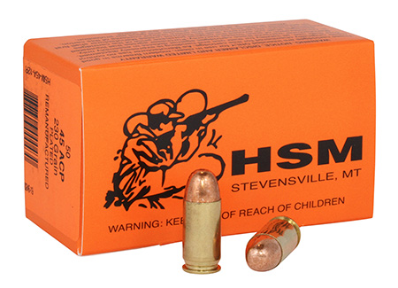 [837306000430] HSM 4512R Training  45 ACP 230 gr Full Metal Jacket 50 Per Box/ 20 Case