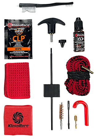 [026249003411] KleenBore KDS-556 Dual Kleen Rod  &  Pull Through Rope Cleaner .223/ 5.56mm Rifle 30" Steel Nylon Bristles Phosphor Bronze Bristles