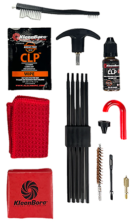 [026249002742] KleenBore K309 Rifle Classic Cleaning Kit .35/ 9mm PCC Cal Carbine Rifle Nylon Bristles Phosphor Bronze Bristles