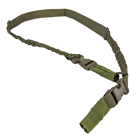 [848754006318] NcStar AARS21PG VISM Sling Green Nylon Strap w/Elastic Shock-Cord 55"-72" OAL Adjustable Bungee