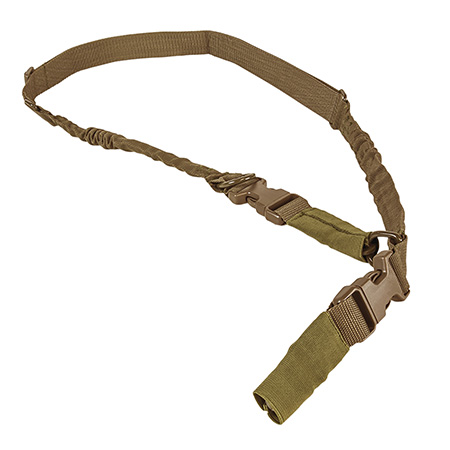 [848754006325] NcStar AARS21PT VISM Sling Tan Nylon Strap w/Elastic Shock-Cord 55"-72" OAL Adjustable Bungee