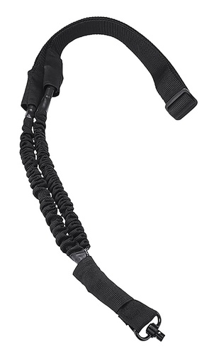 [848754010964] NcStar AQDBS1B VISM 1 Point Sling Black Nylon Strap w/Elastic Shock-Cord 46"-64" OAL Adjustable Bungee