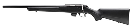 [082442932880] Tikka JRT1X409 T1X MTR Full Size 17 HMR 10+1 20" Black Threaded Barrel, Black Drilled  &  Tapped Stainless Steel Receiver, Black Fixed Synthetic Stock, Left Hand