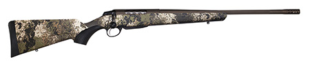[082442941004] Tikka JRTXVW319 T3x Lite 6.5 PRC 3+1 24.30" Fluted/Threaded, Midnight Bronze Cerakote Barrel/Rec, Veil Wideland Synthetic Stock, Interchangeable Grip, Muzzle Brake