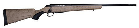 [082442941042] Tikka JRTXRT319 T3x Lite 6.5 PRC 3+1 24.30" Fluted/Threaded, Black Barrel/Rec, Black Webbed Tan Roughtech Synthetic Stock, Interchangeable Grip, Muzzle Brake