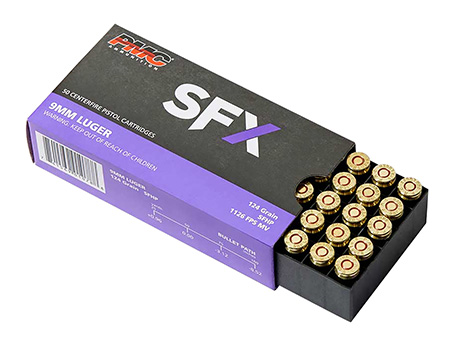 [741569010788] PMC 9SFX SFx  9mmLuger 124gr StarFire Hollow Point 50 Per Box/20 Case