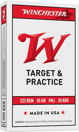 [020892213111] Winchester Ammo W223K USA  223Rem 55gr Full Metal Jacket 20 Per Box/50 Case